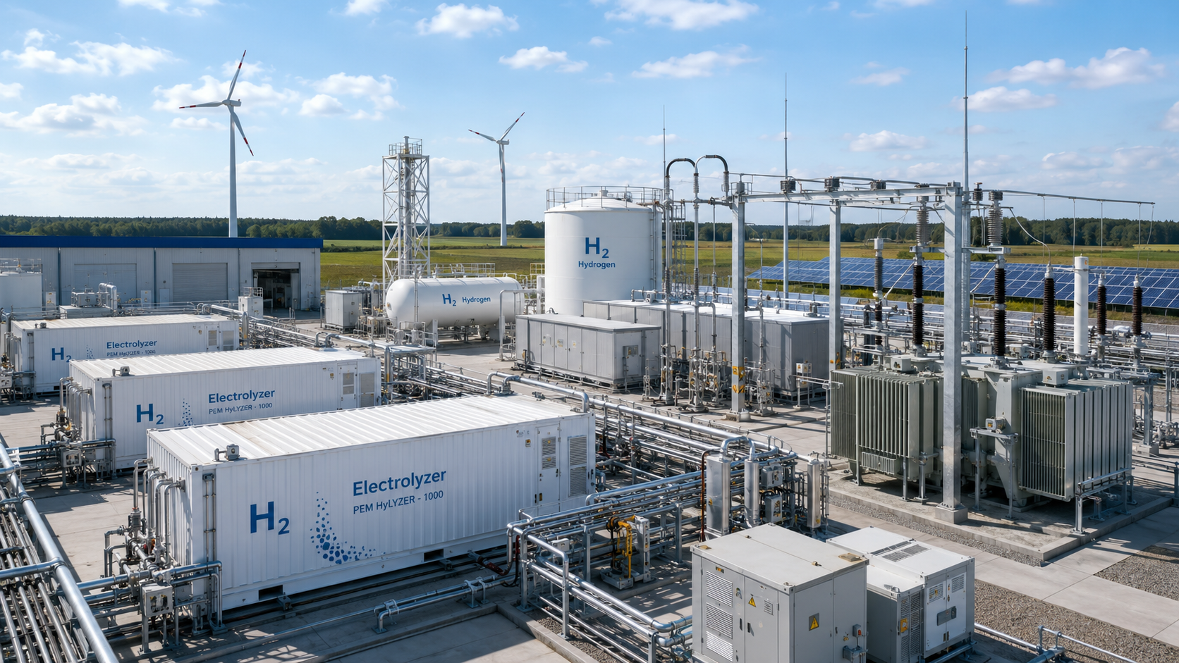 Hydrogen and Power-to-X electrical infrastructure